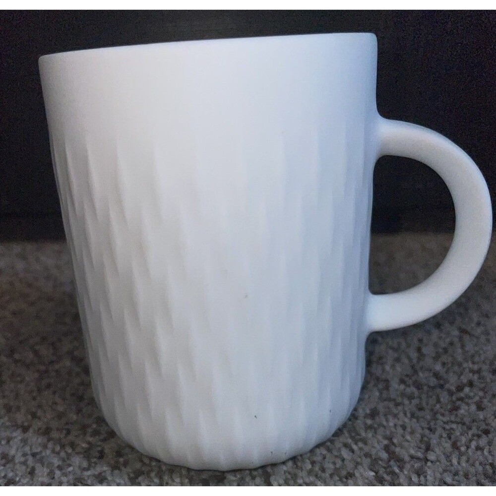 Nespresso x Fusalp Limited Edition Porcelain Coffee Mug White Textured Cup